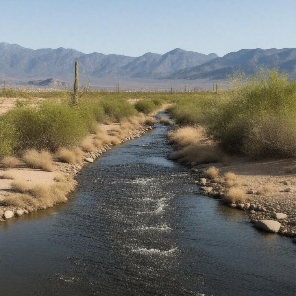 AI-created image of Mojave River