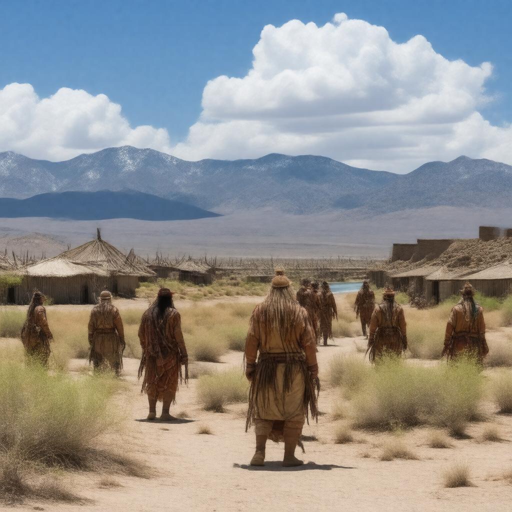 AI-created image of Mojave people