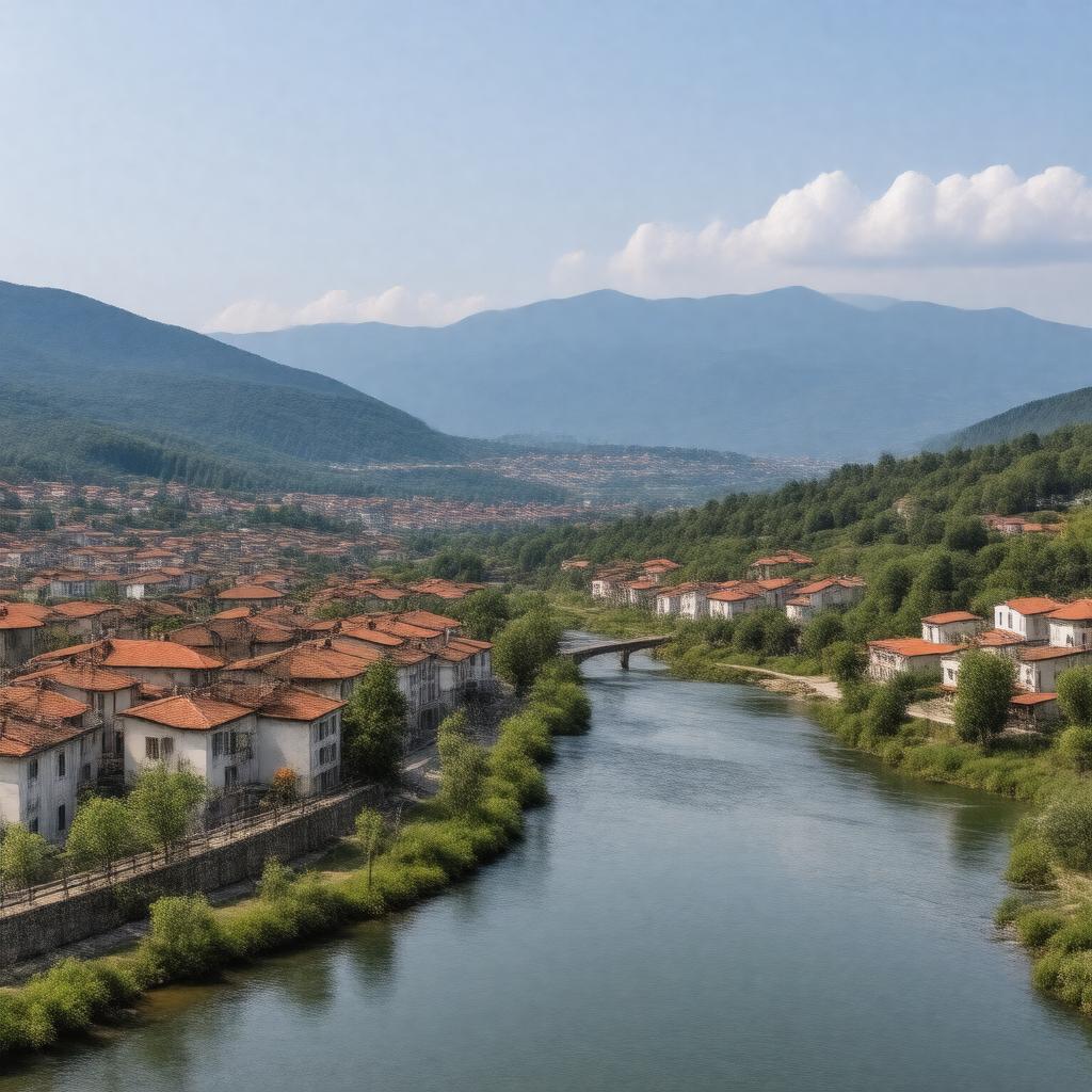 Click to view larger image AI-created image of Mojkovac, Montenegro