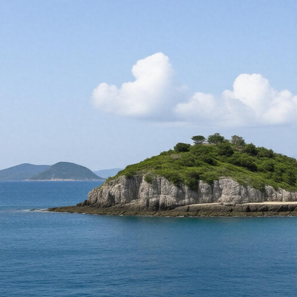 AI-created image of Mokopuna Island