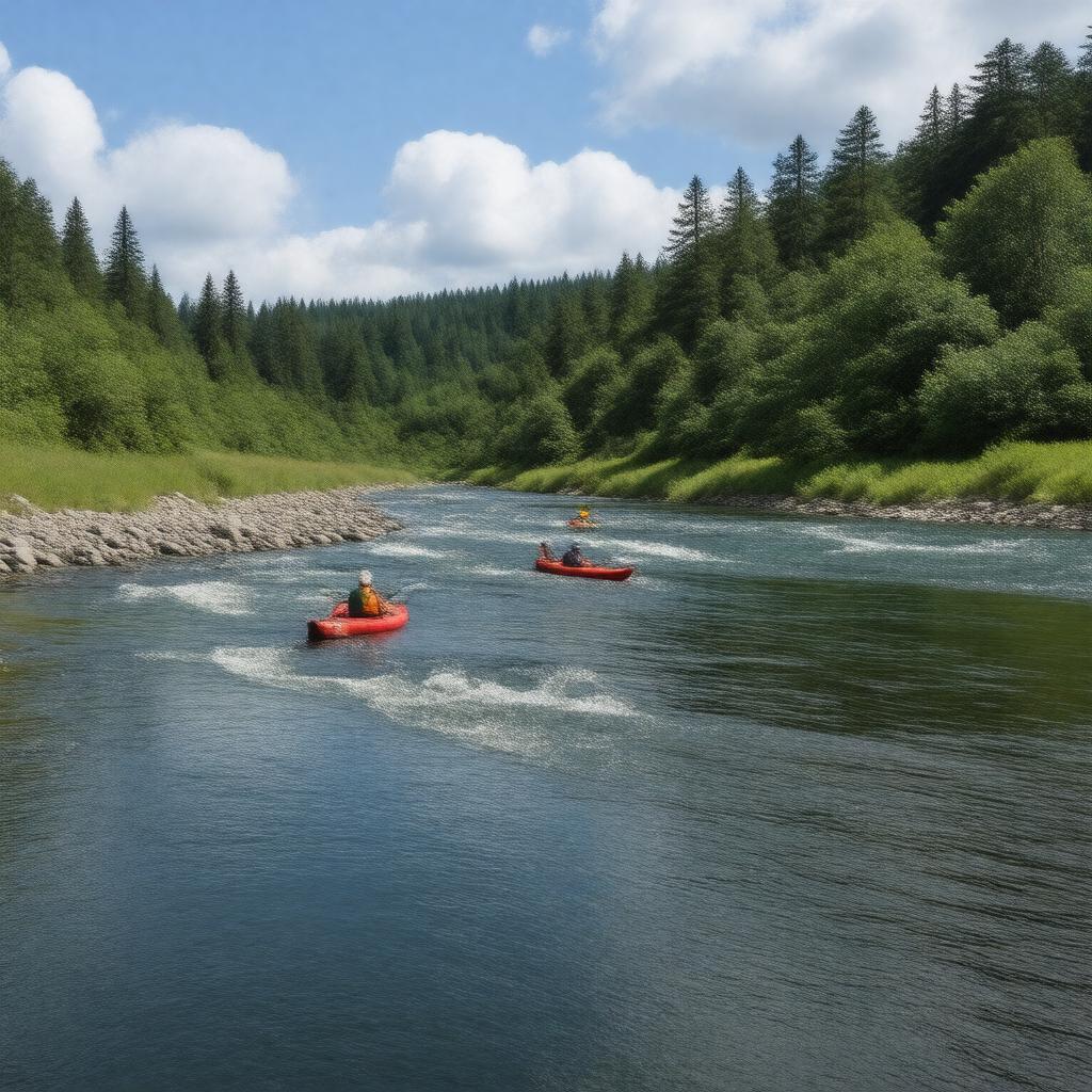 AI-created image of Molalla River