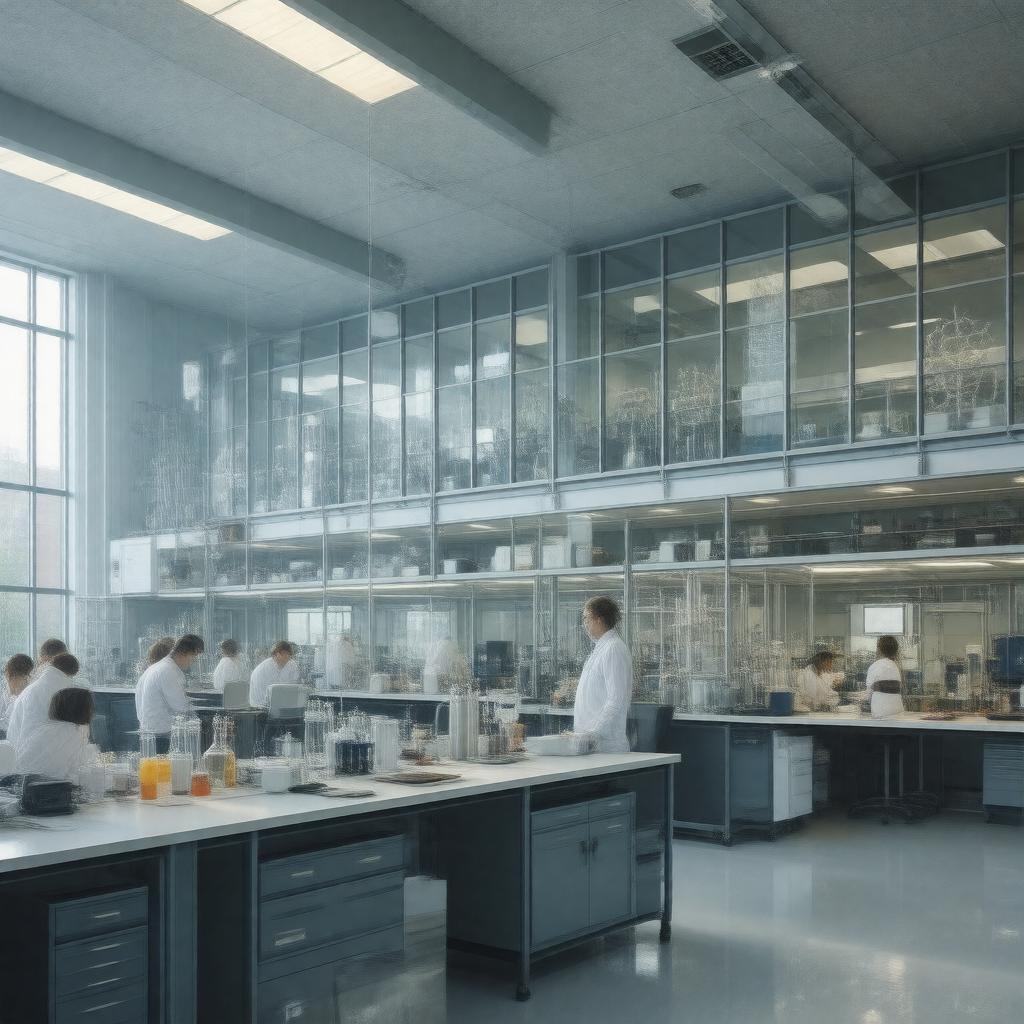 Click to view larger image AI-created image of Molecular Biophysics and Biochemistry