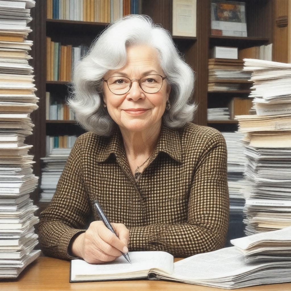 AI-created image of Molly Ivins