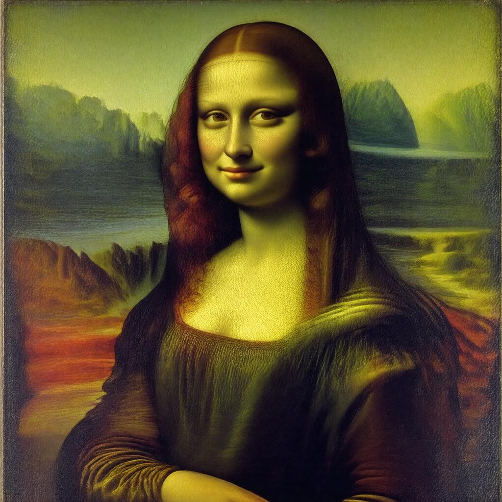 AI-created image of Mona Lisa