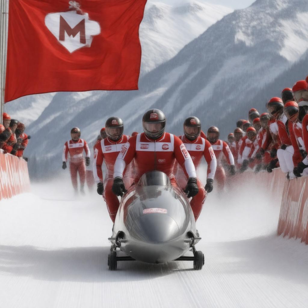 AI-created image of Monaco national bobsleigh team