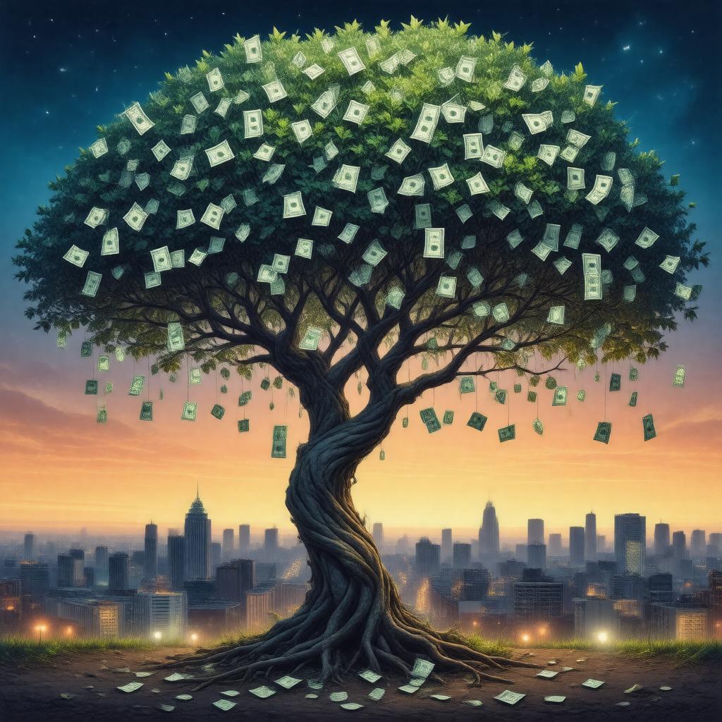 AI-created image of Money Trees