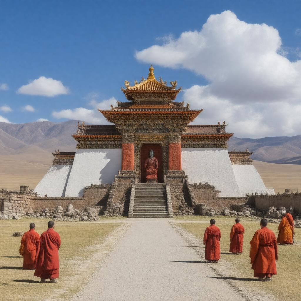AI-created image of Mongolian Buddhism