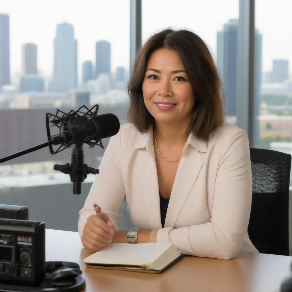 Click to view larger image AI-created image of Monica Eng