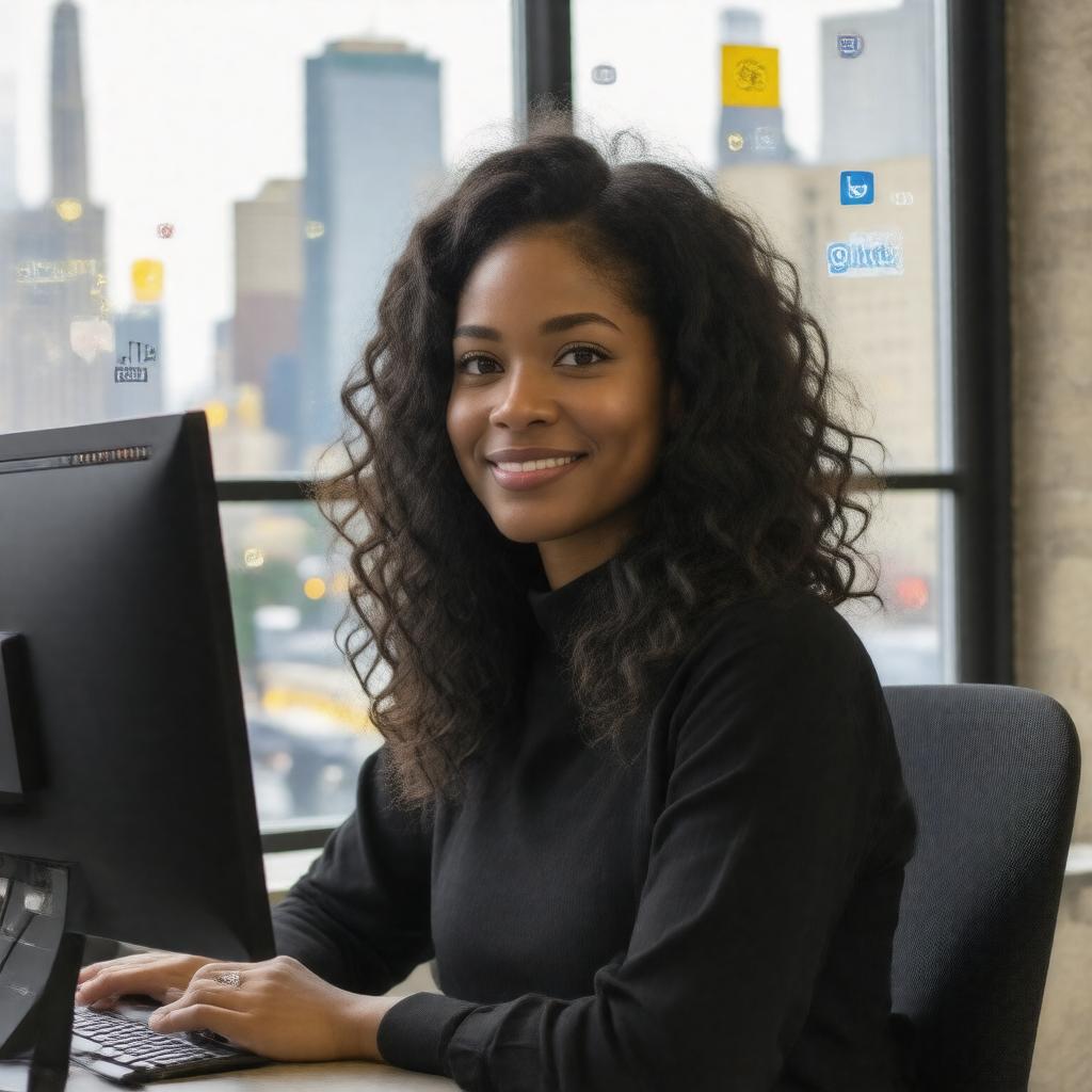 AI-created image of Monica Powell