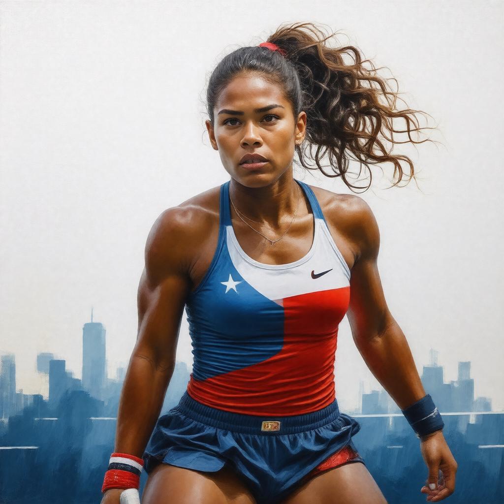 AI-created image of Monica Puig