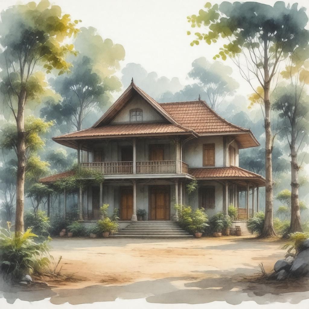 AI-created image of Monk's Hostel