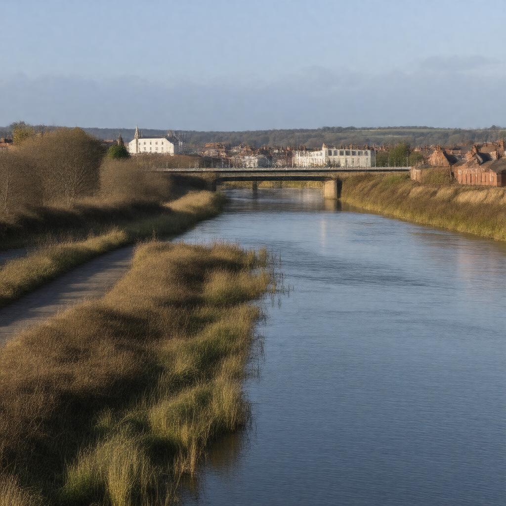 AI-created image of Monkwearmouth, Sunderland, England