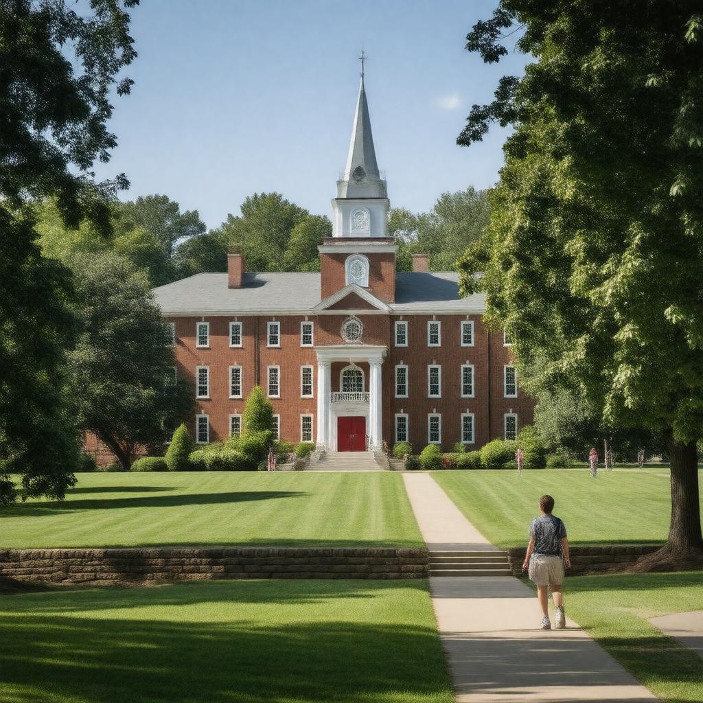 AI-created image of Monmouth College