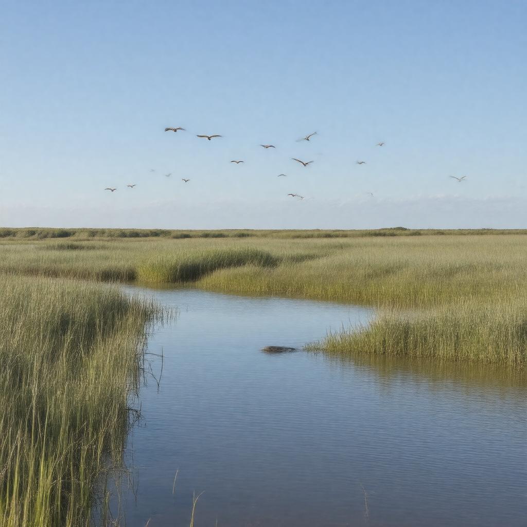 Click to view larger image AI-created image of Monomoy National Wildlife Refuge
