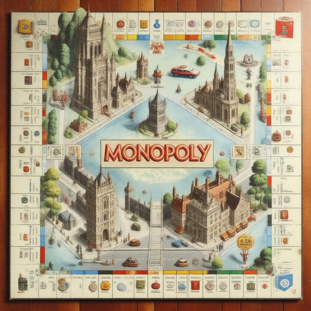 AI-created image of Monopoly (UK version)