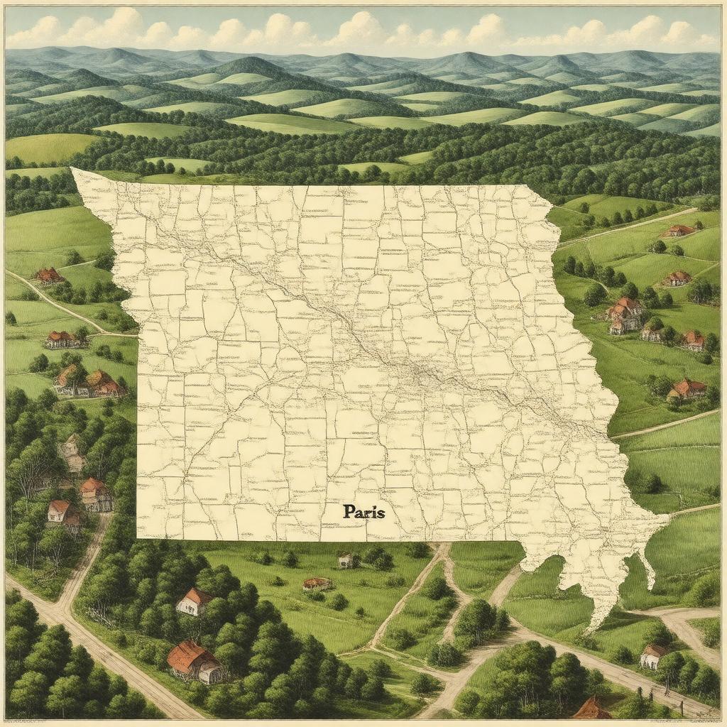 AI-created image of Monroe County, Missouri, United States