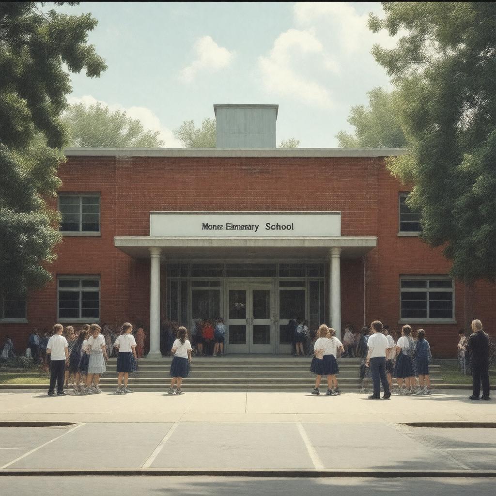 Click to view larger image AI-created image of Monroe Elementary School