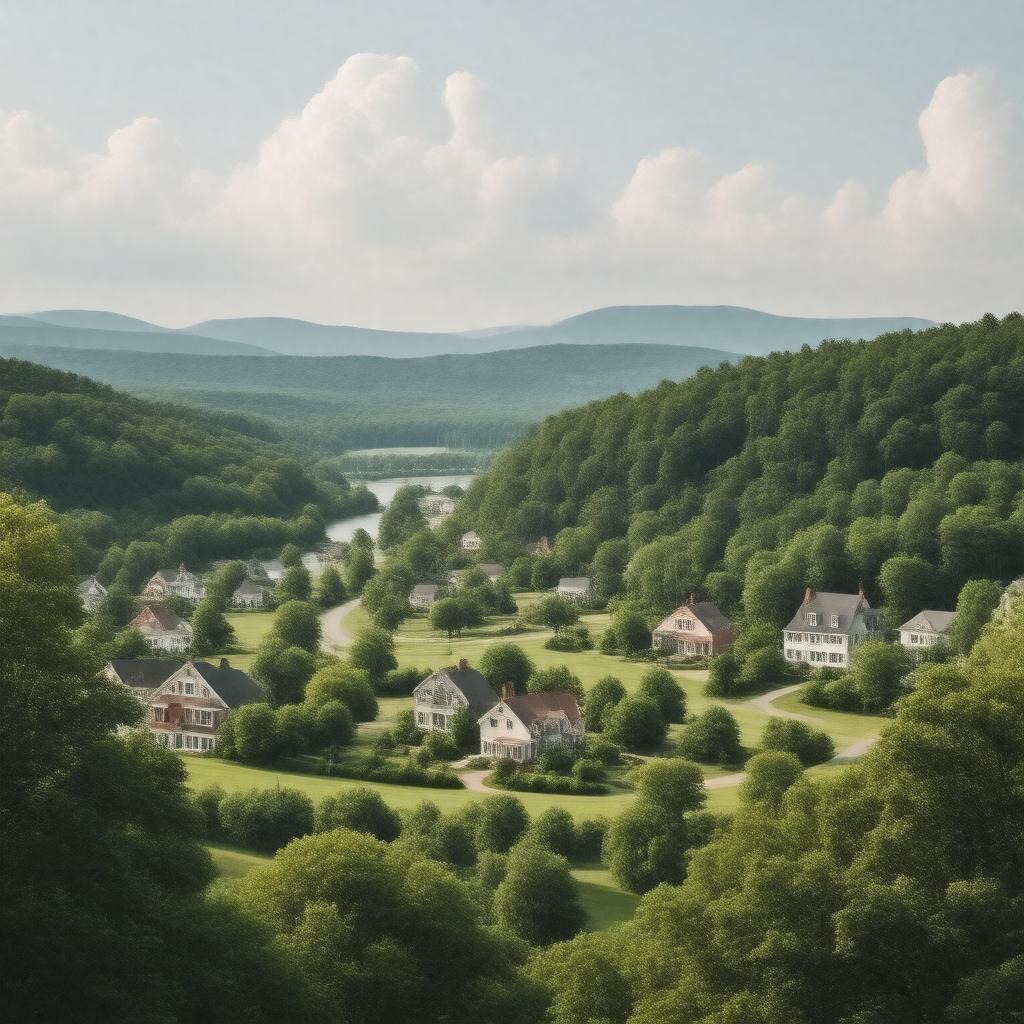 AI-created image of Monson, Massachusetts, United States