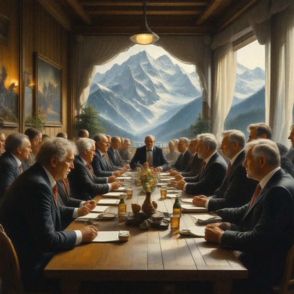 AI-created image of Mont Pelerin Society