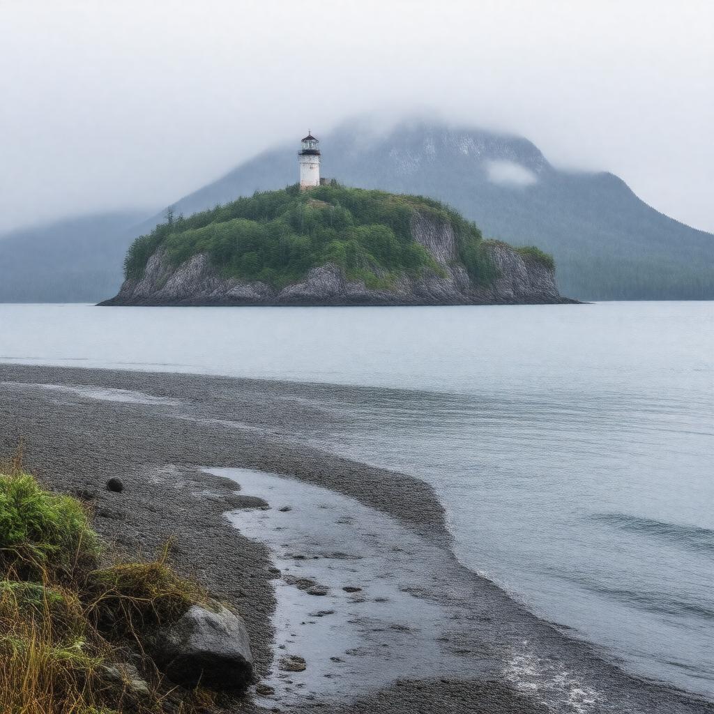 AI-created image of Montague Island