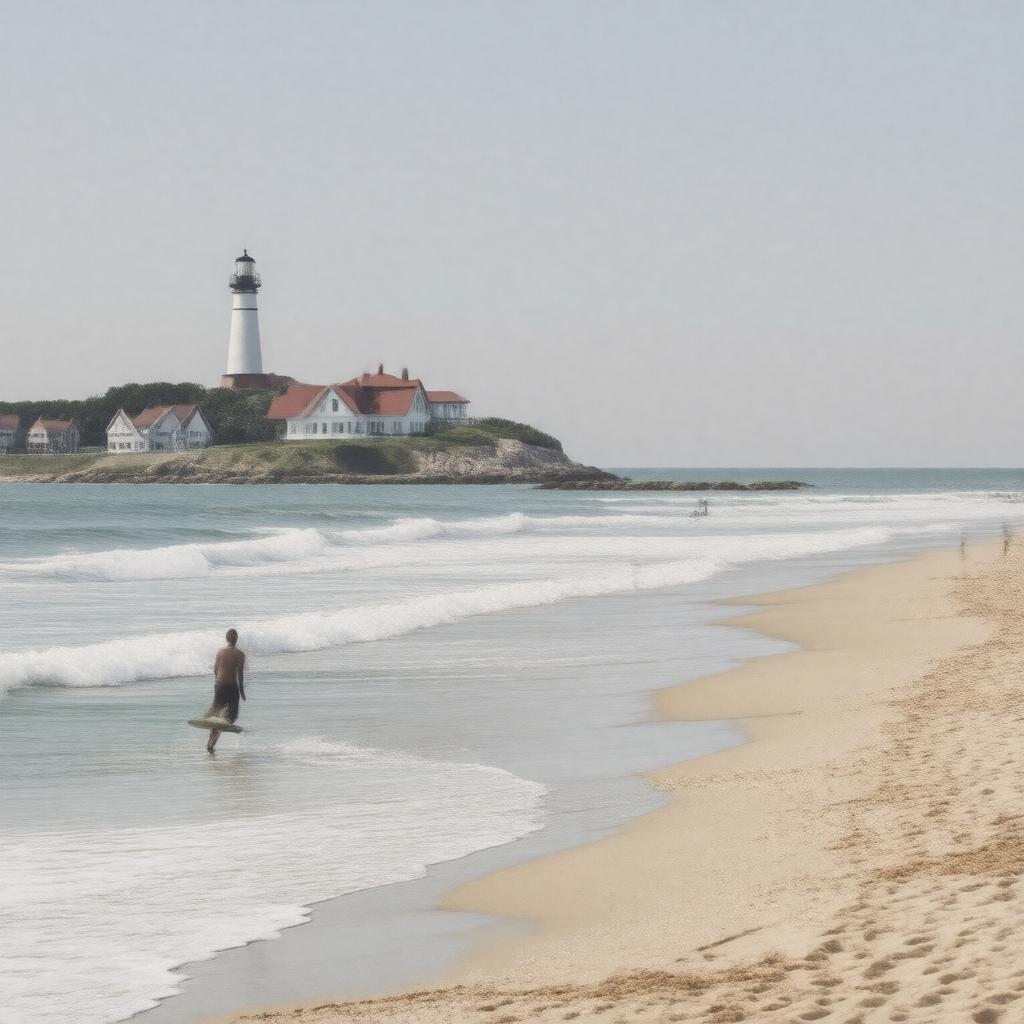 AI-created image of Montauk, New York