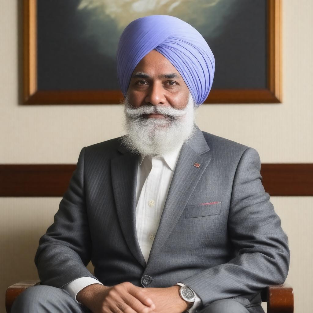 AI-created image of Montek Singh Ahluwalia