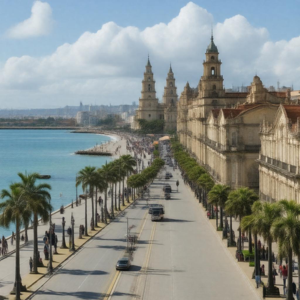 AI-created image of Montevideo