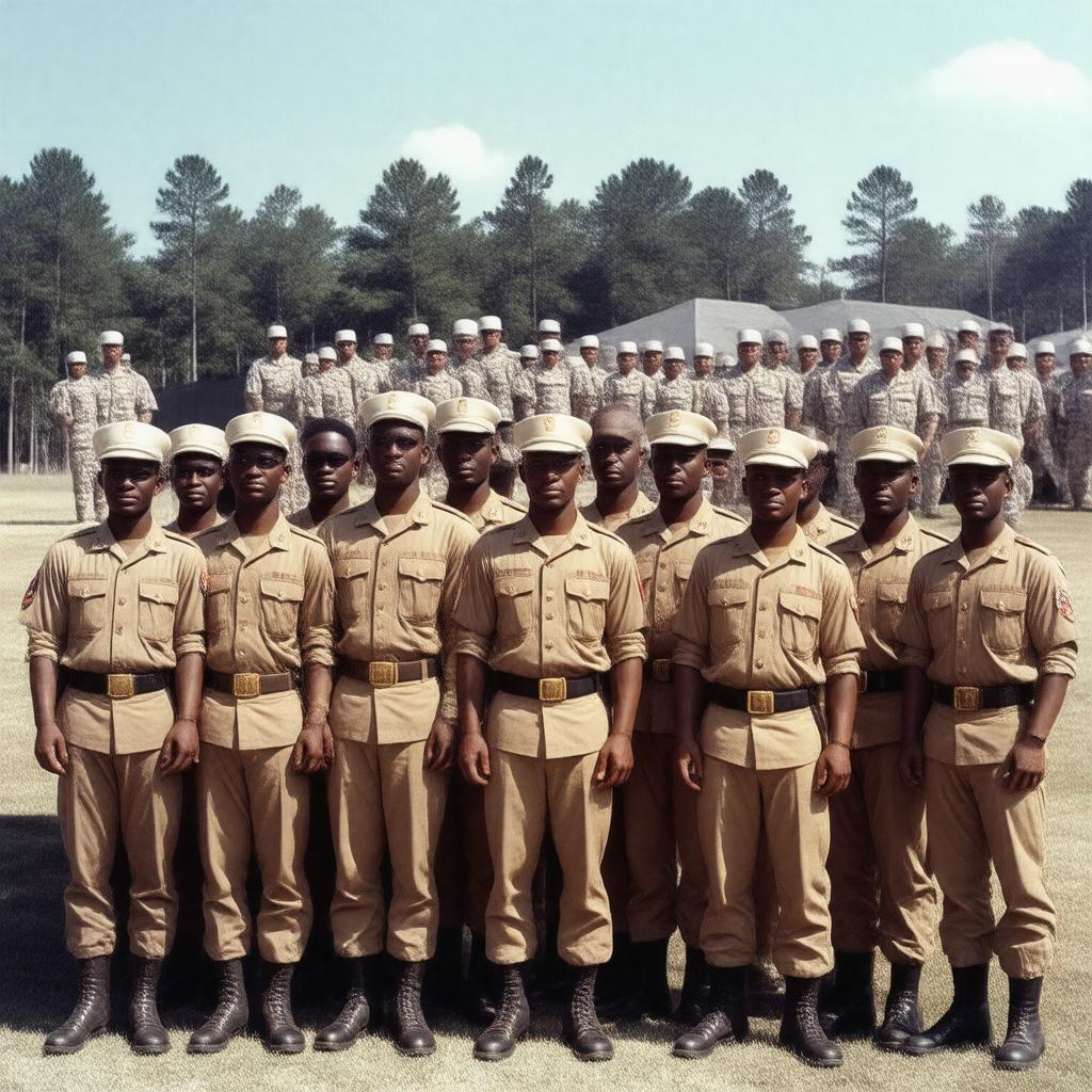 AI-created image of Montford Point Marines