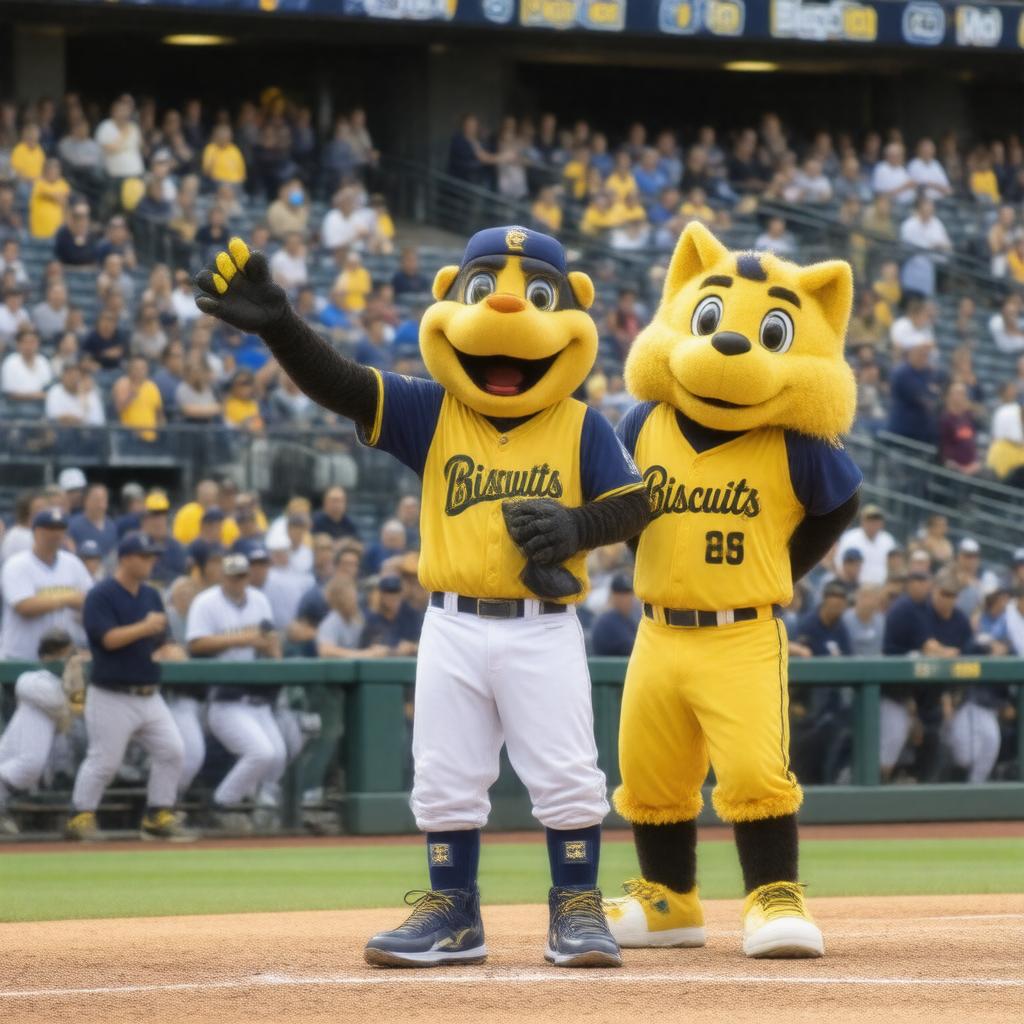 AI-created image of Montgomery Biscuits