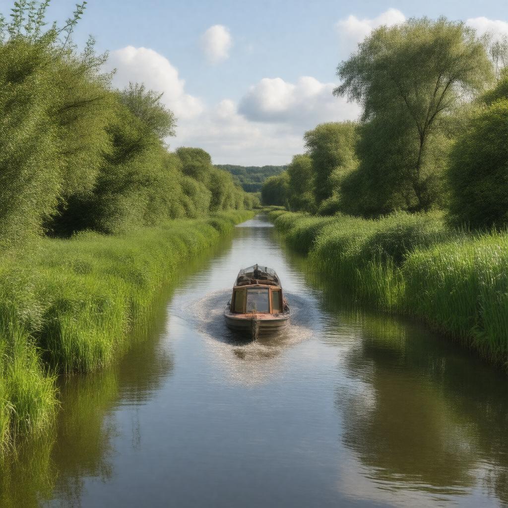 AI-created image of Montgomery Canal