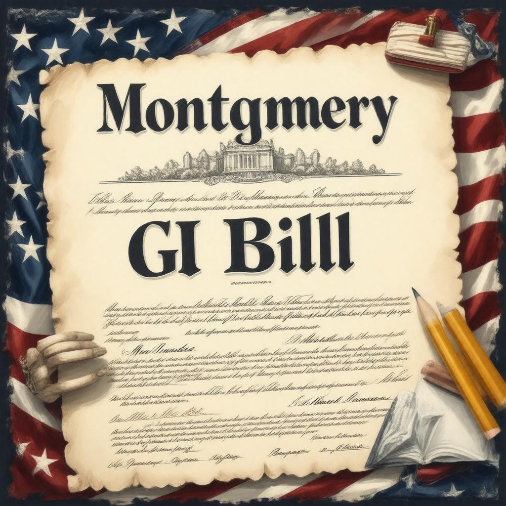 AI-created image of Montgomery GI Bill