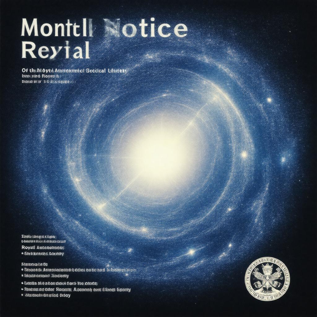 Click to view larger image AI-created image of Monthly Notices of the Royal Astronomical Society