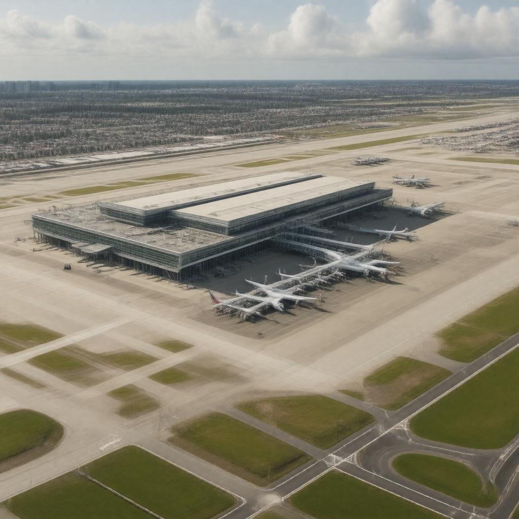 AI-created image of Montréal–Trudeau International Airport