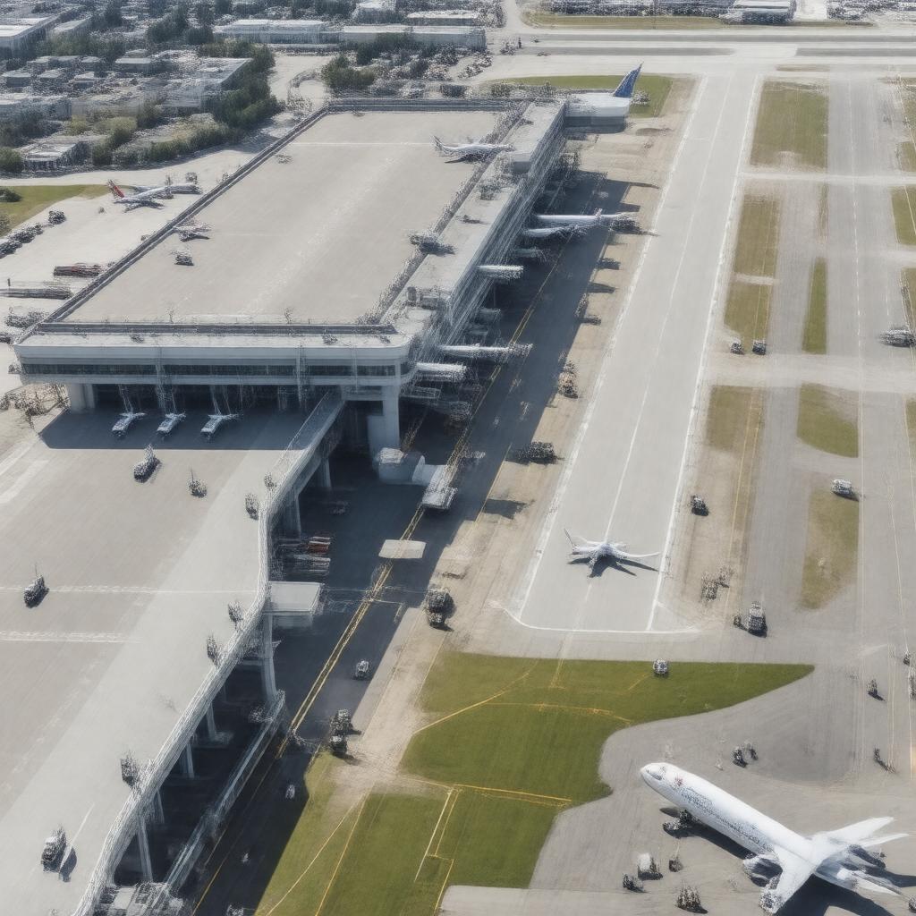 AI-created image of Montreal-Trudeau International Airport
