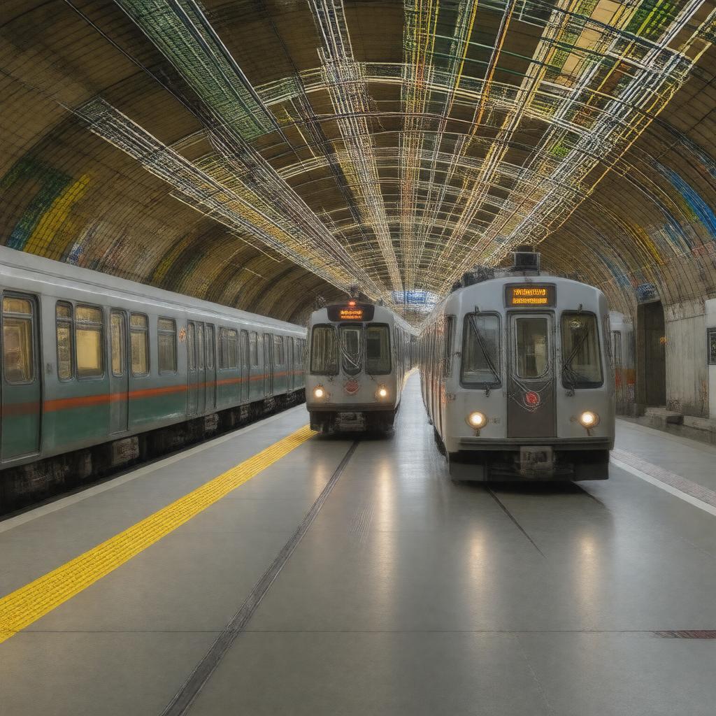 AI-created image of Montreal Metro