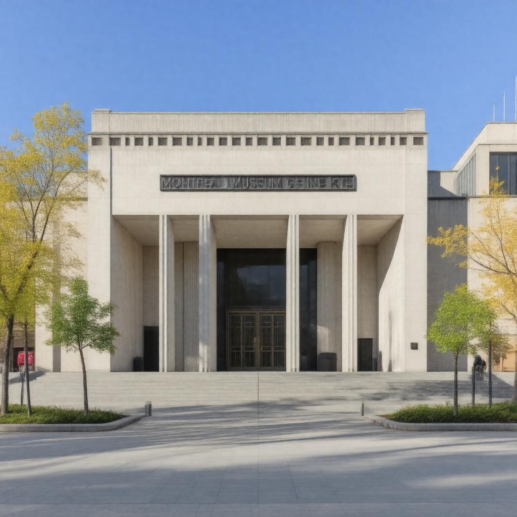 AI-created image of Montreal Museum of Fine Arts