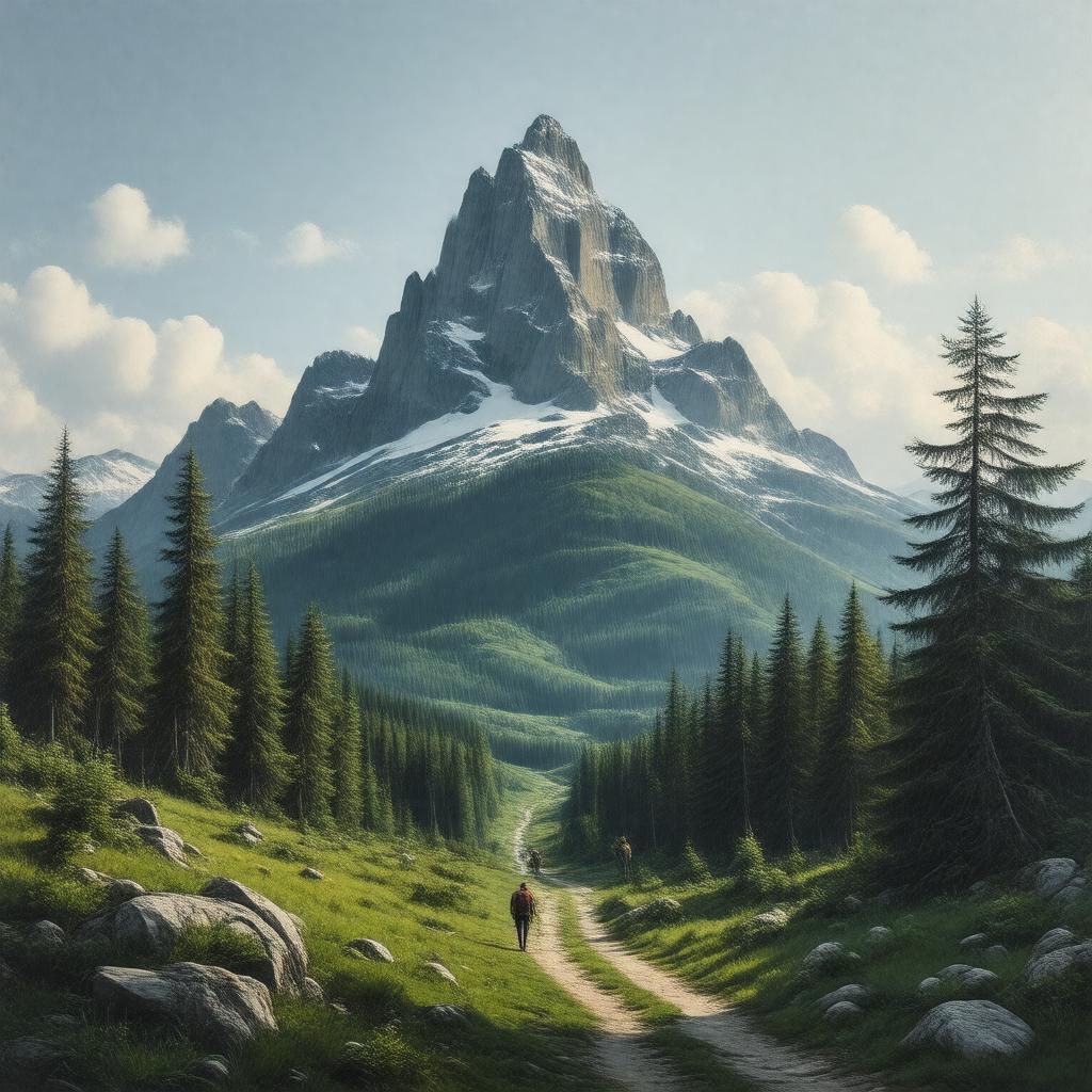 AI-created image of Monument Mountain