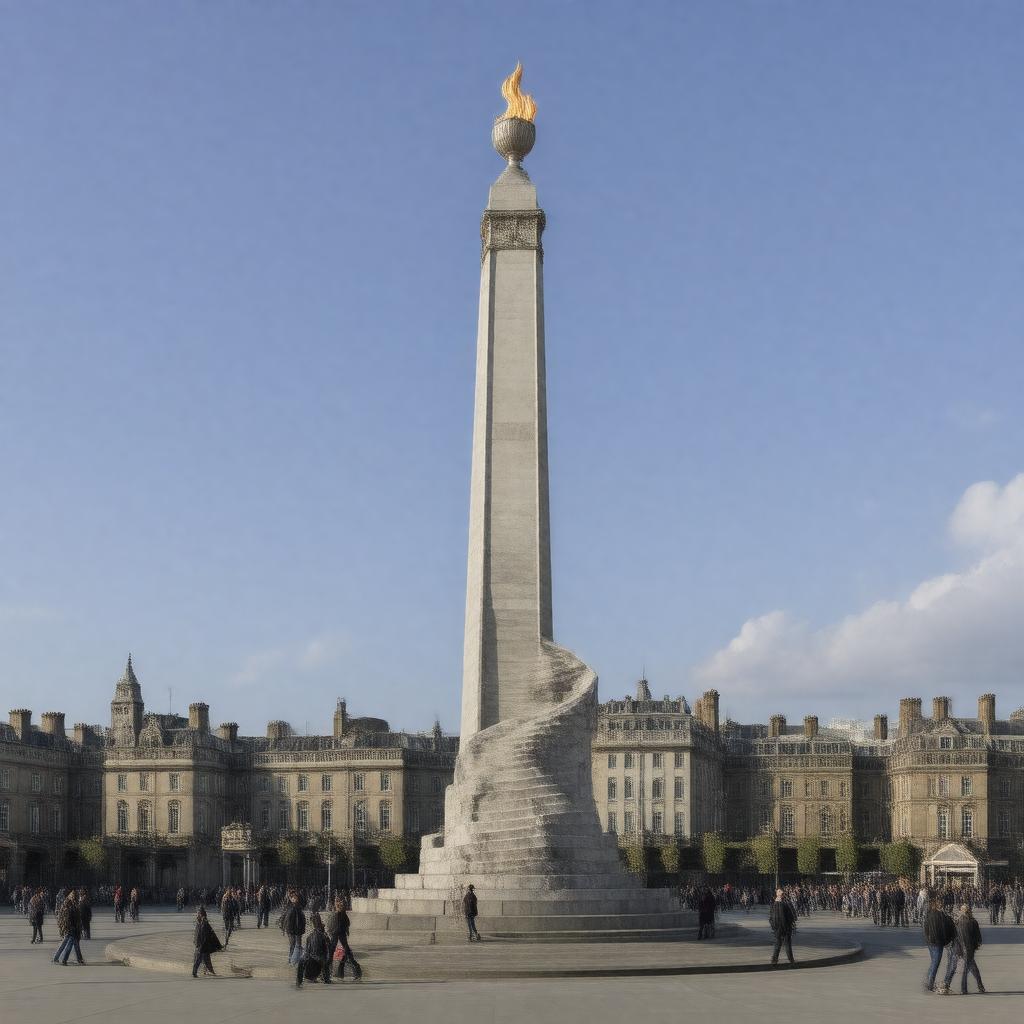 AI-created image of Monument to the Great Fire of London