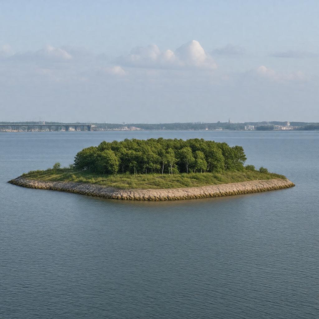 AI-created image of Moon Island