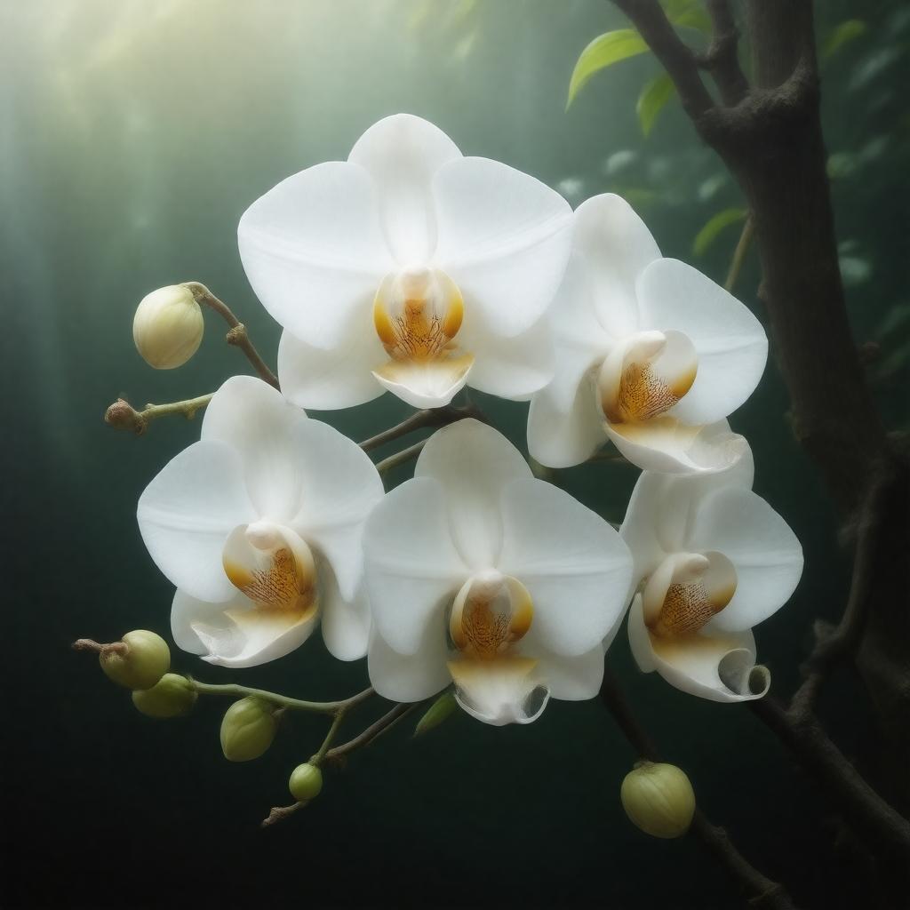 AI-created image of Moon orchid