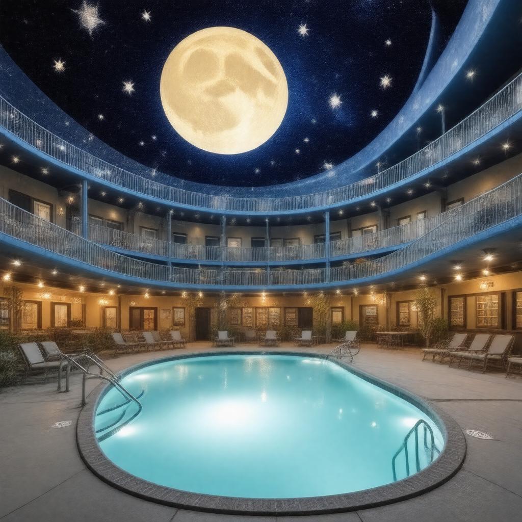 AI-created image of Moonrise Hotel
