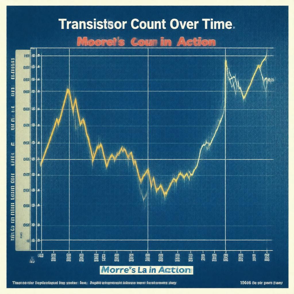 AI-created image of Moore's law