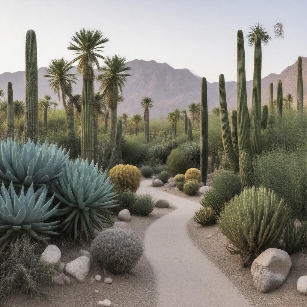 Click to view larger image AI-created image of Moorten Botanical Garden