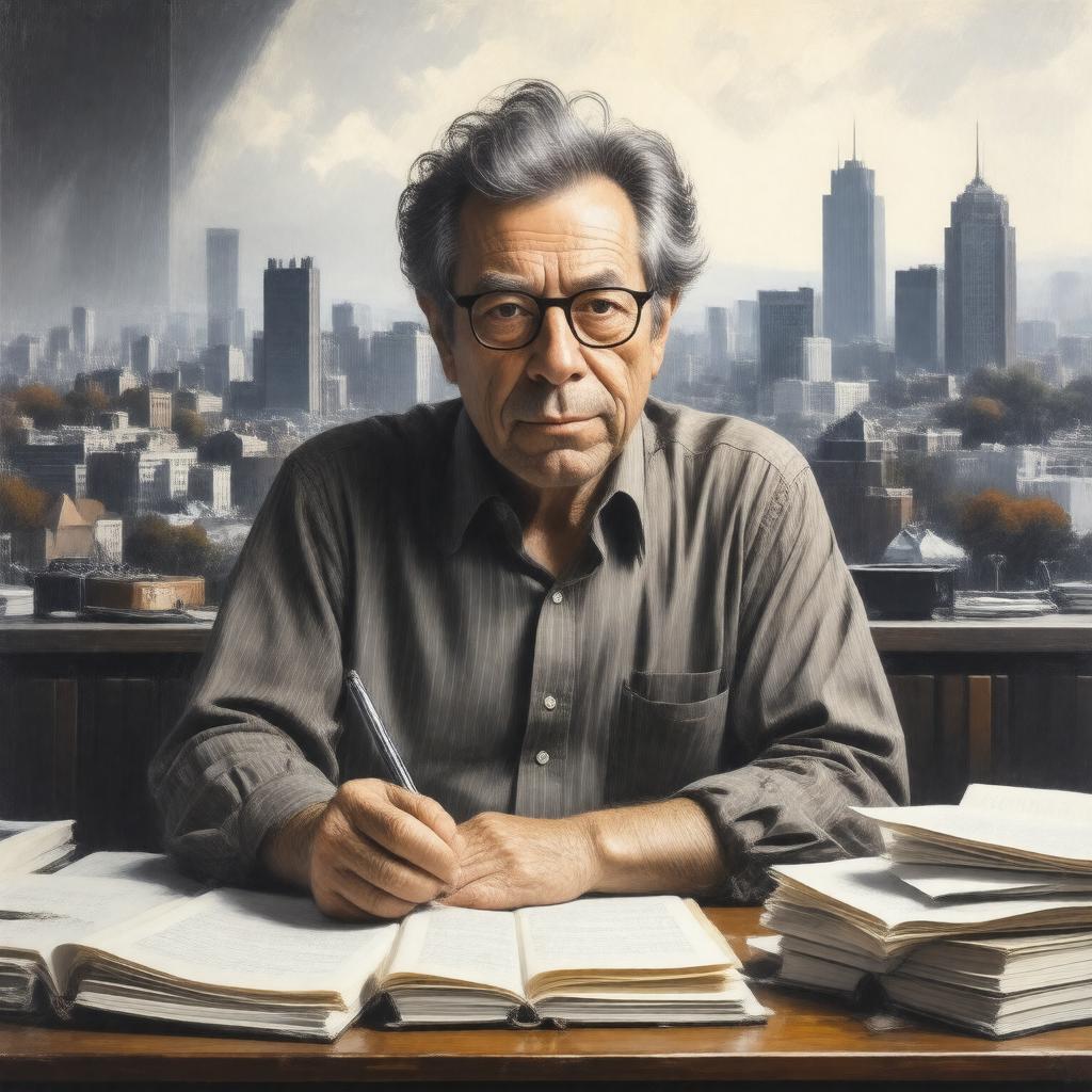 AI-created image of Mordecai Richler