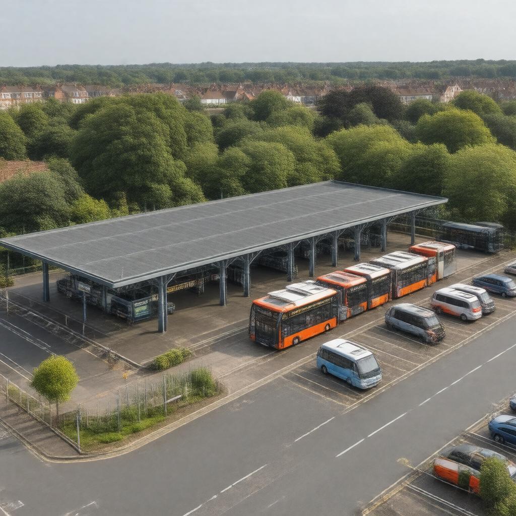 AI-created image of Morden Bus Station