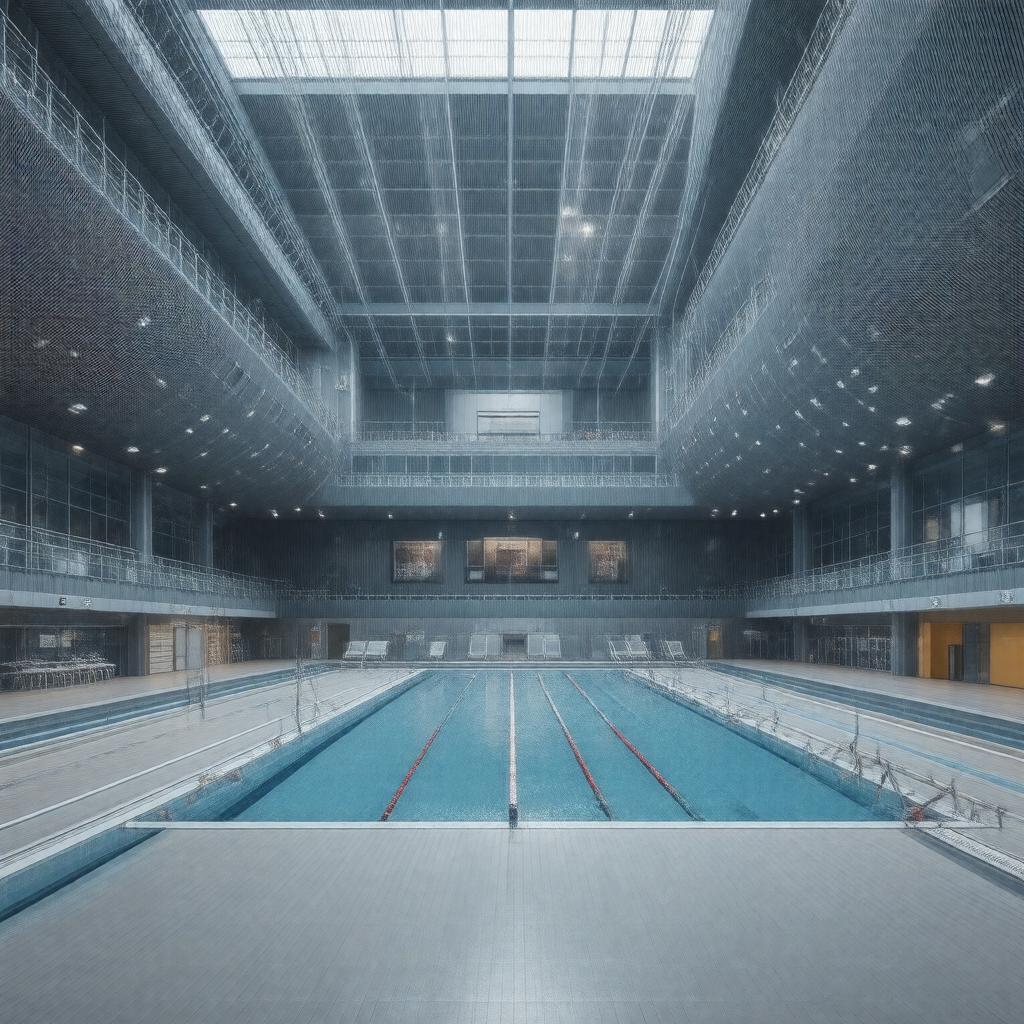 AI-created image of Morden Leisure Centre