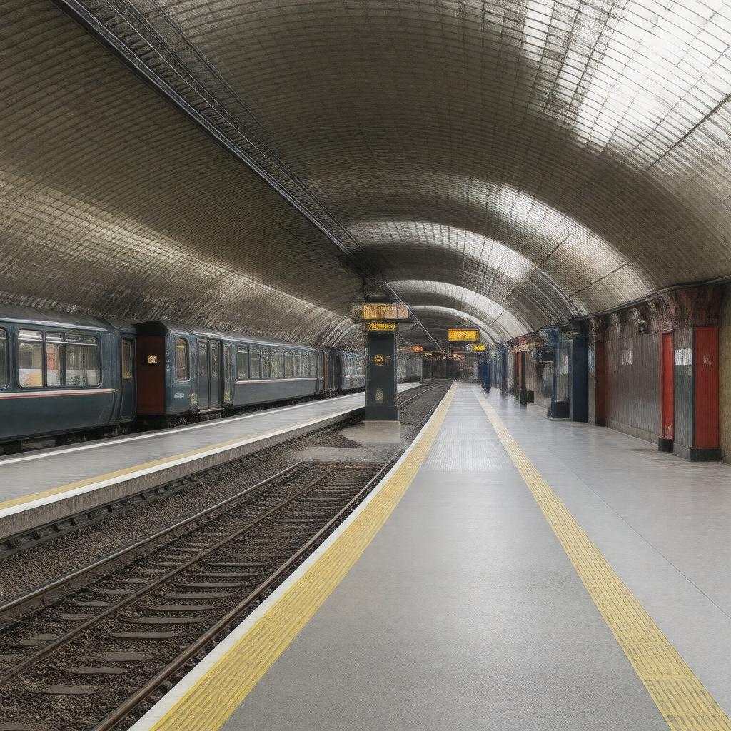 AI-created image of Morden Underground Station