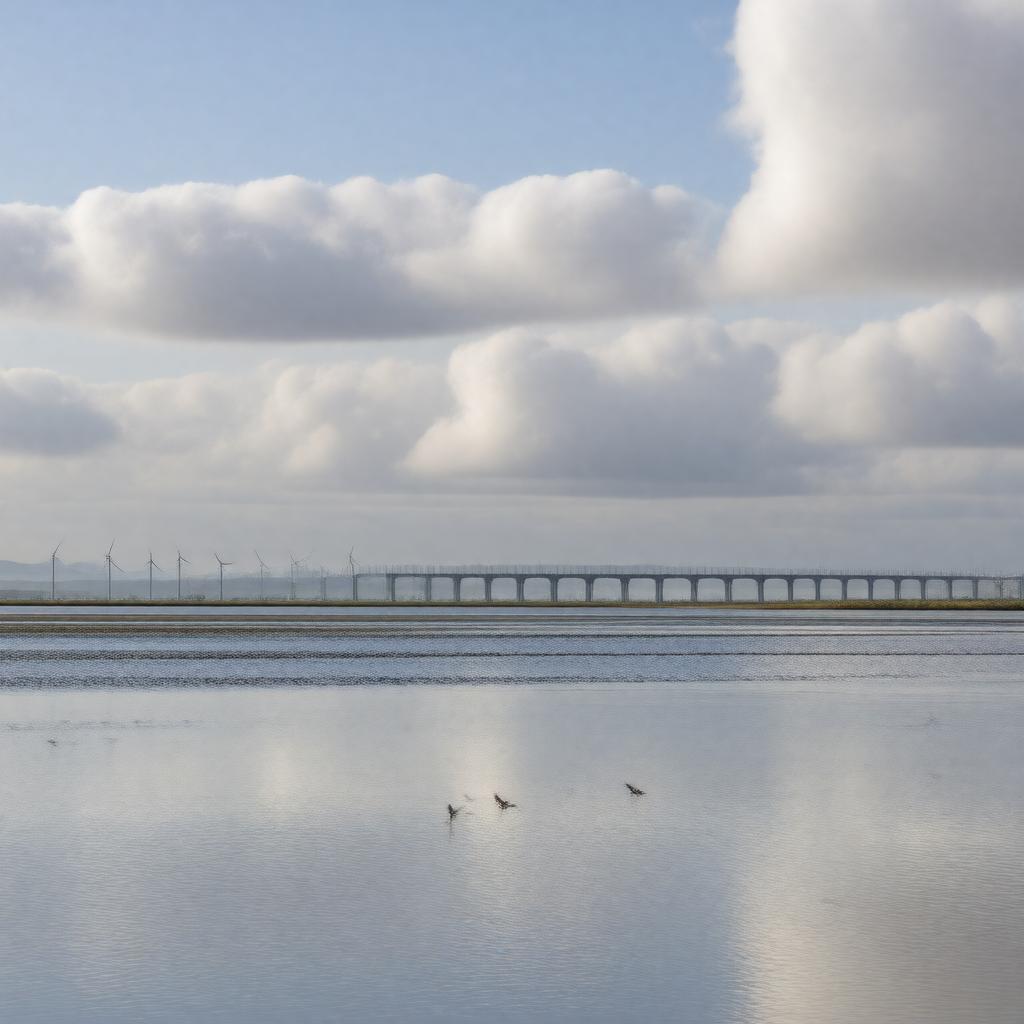 AI-created image of Morecambe Bay