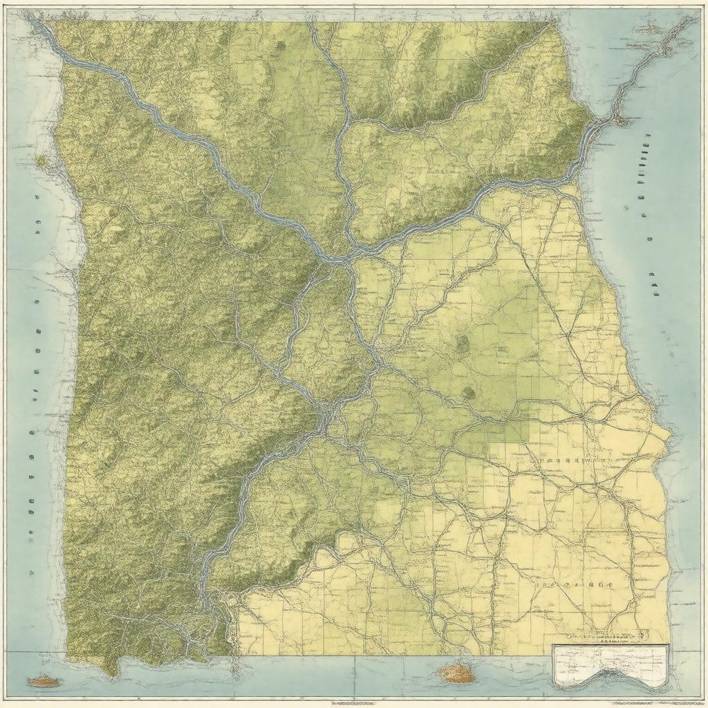 AI-created image of Morgan County, Alabama