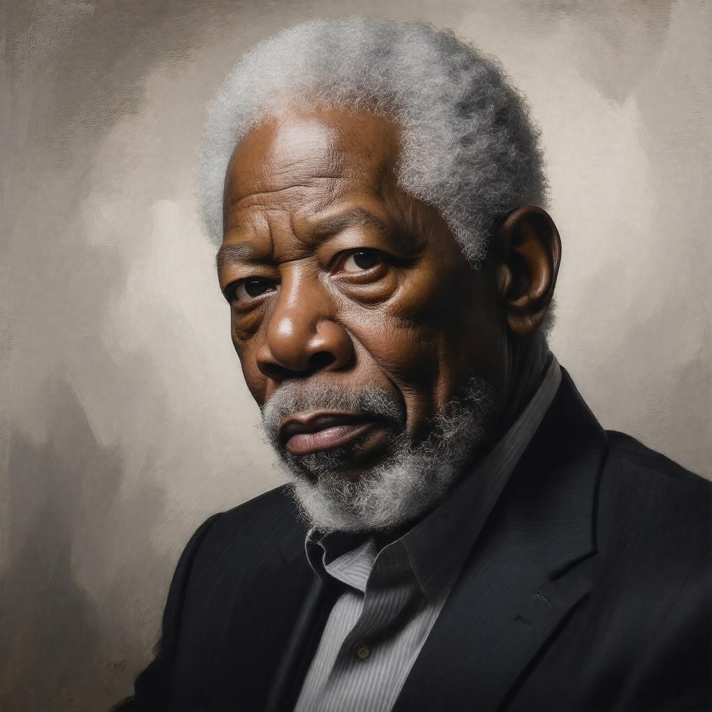 AI-created image of Morgan Freeman
